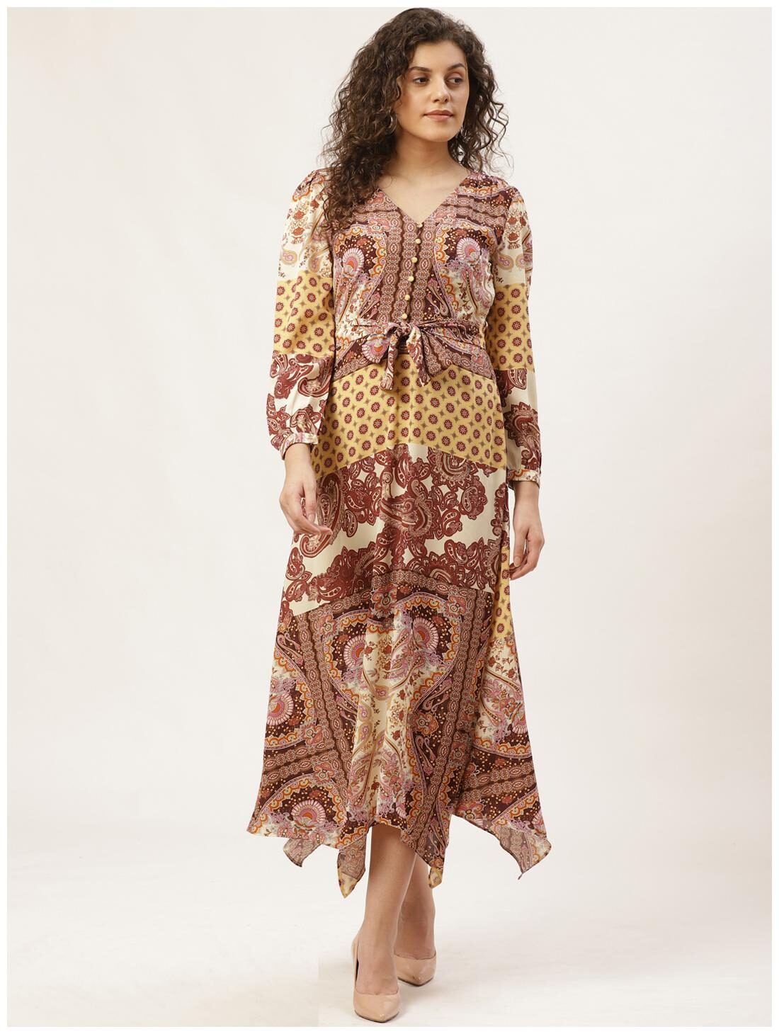 

Cover Story Multi Printed Maxi dress