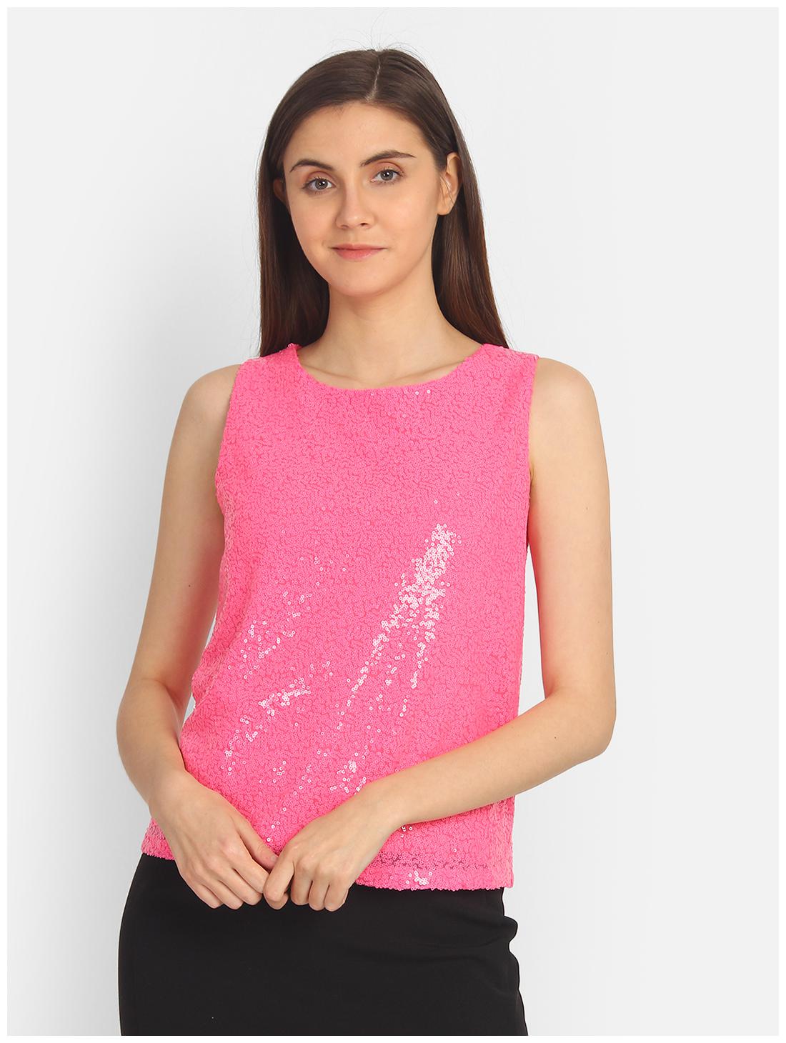 

Cover Story Women Embellished Regular top - Pink