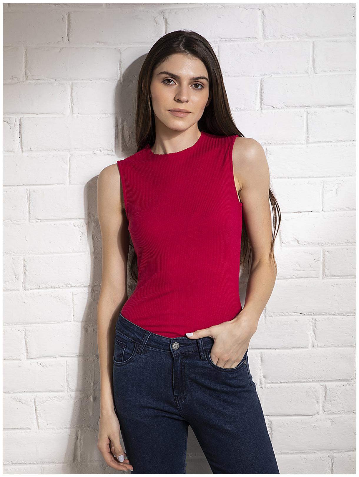 

Cover Story Women Pink Regular fit Round neck Cotton T shirt
