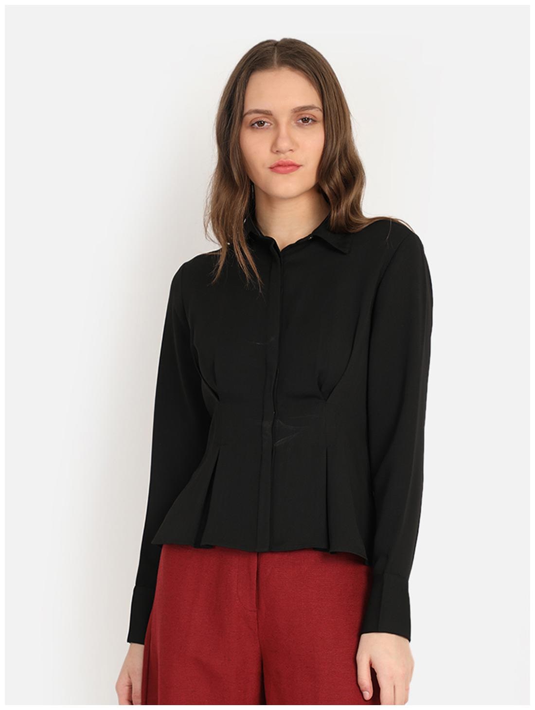 

Cover Story Women Solid Shirt style - Black