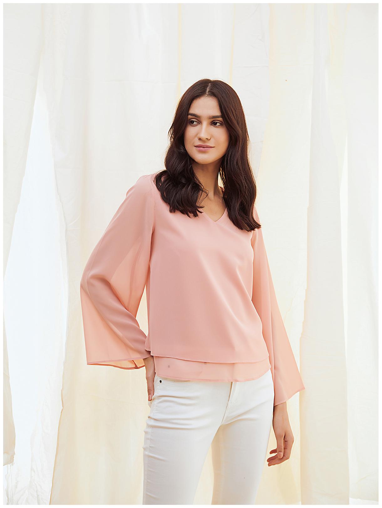 

Cover Story Women Solid Regular top - Pink