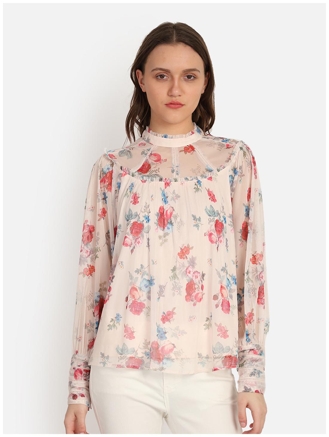 

Cover Story Women Floral Regular top - Beige