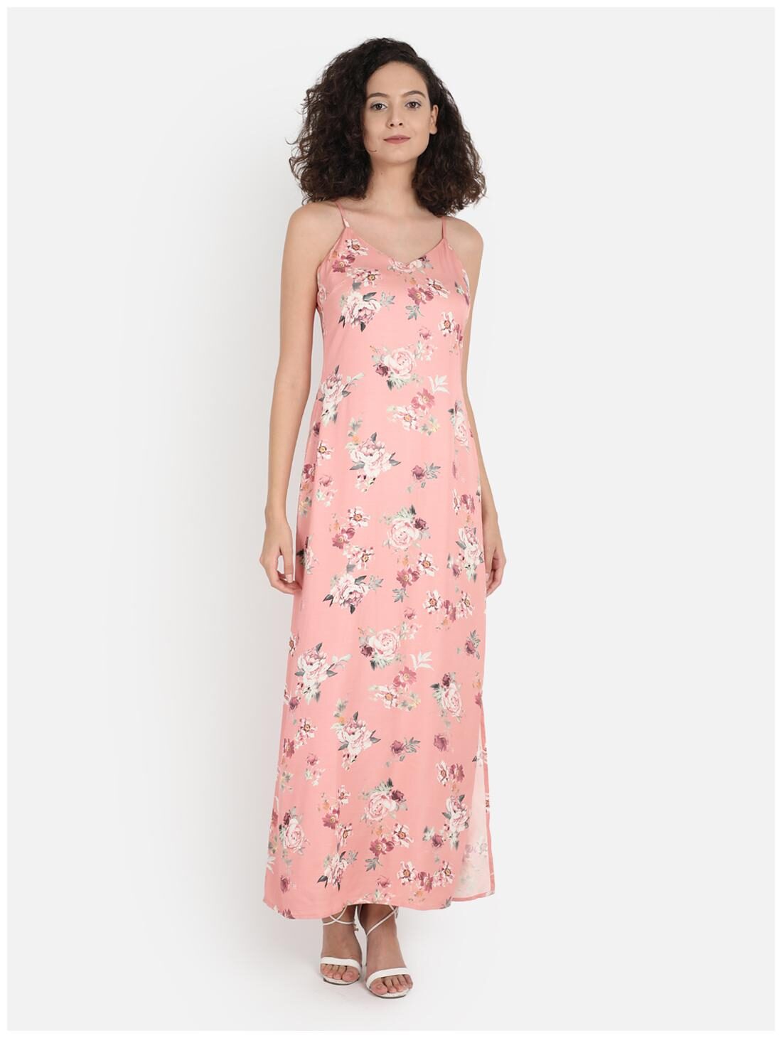

Cover Story Pink Floral Maxi dress