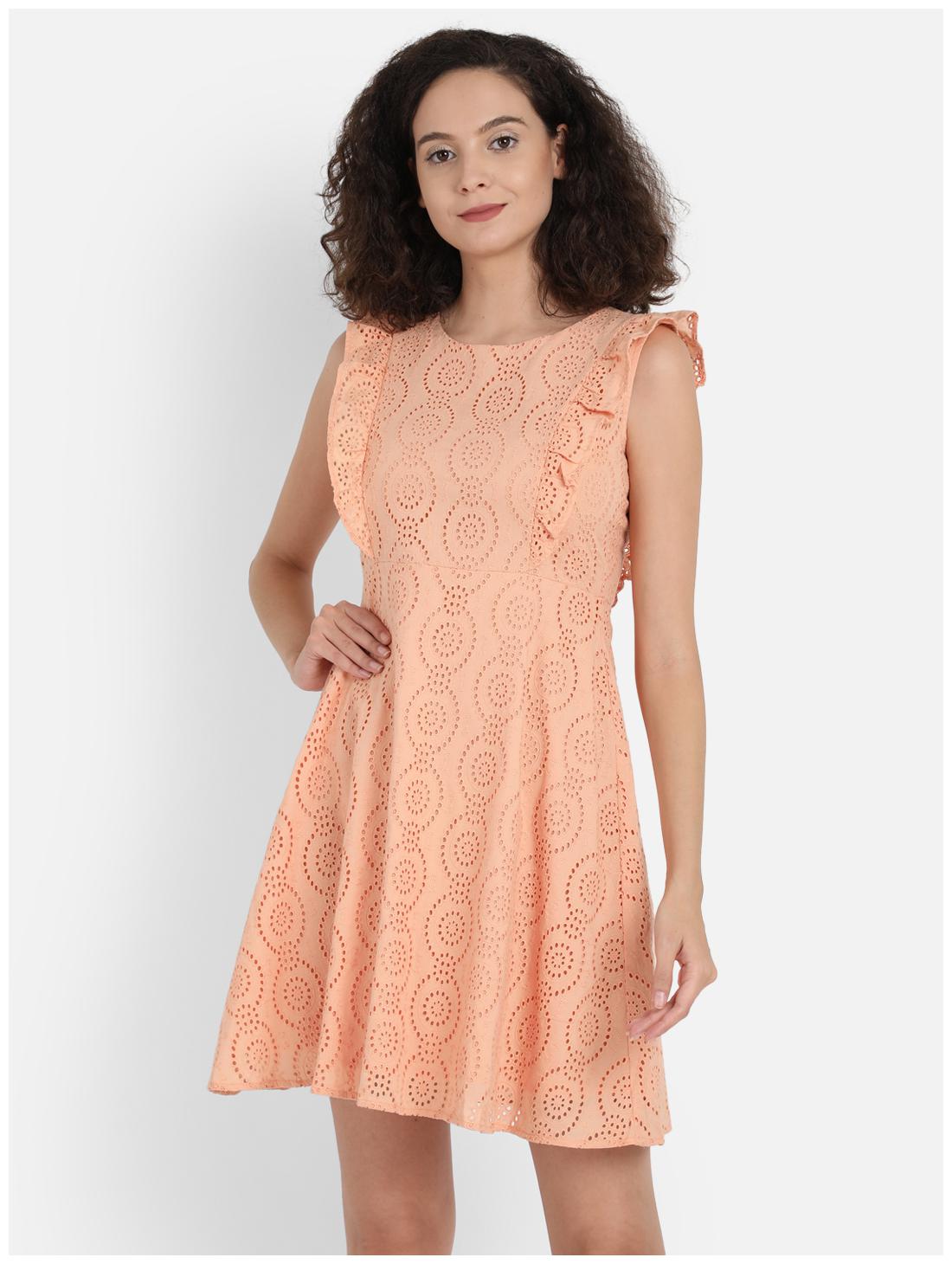 

Cover Story Pink Embroidered Wrap dress