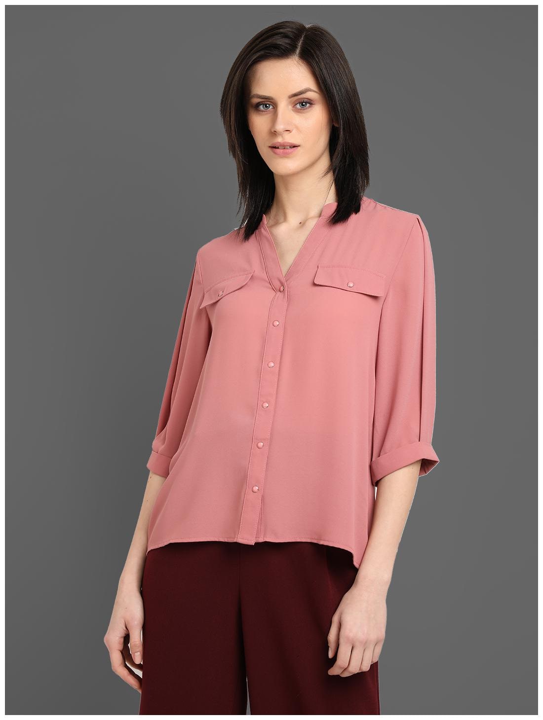 

Cover Story Women Solid Regular top - Peach