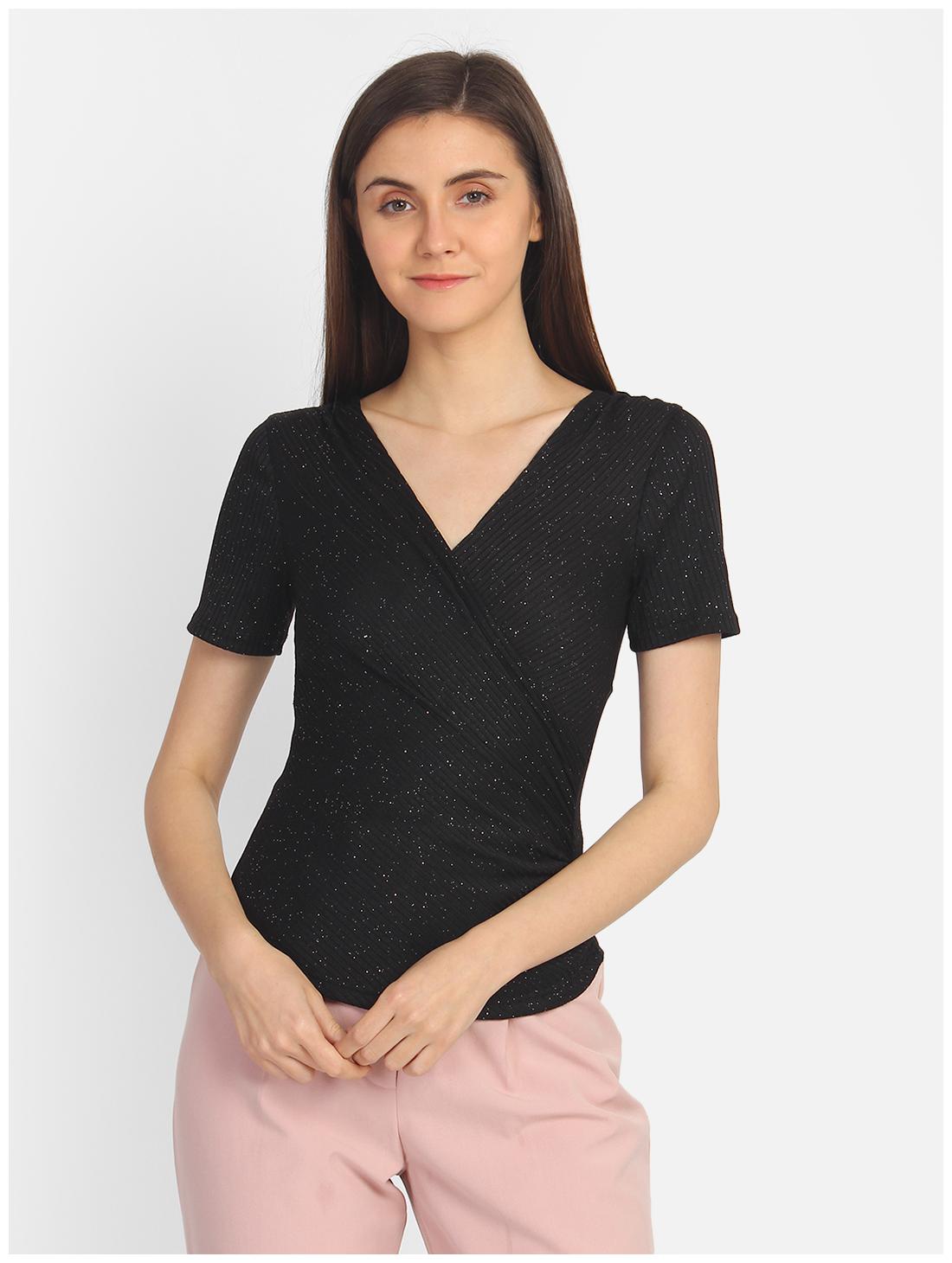 

Cover Story Women Solid Regular top - Black