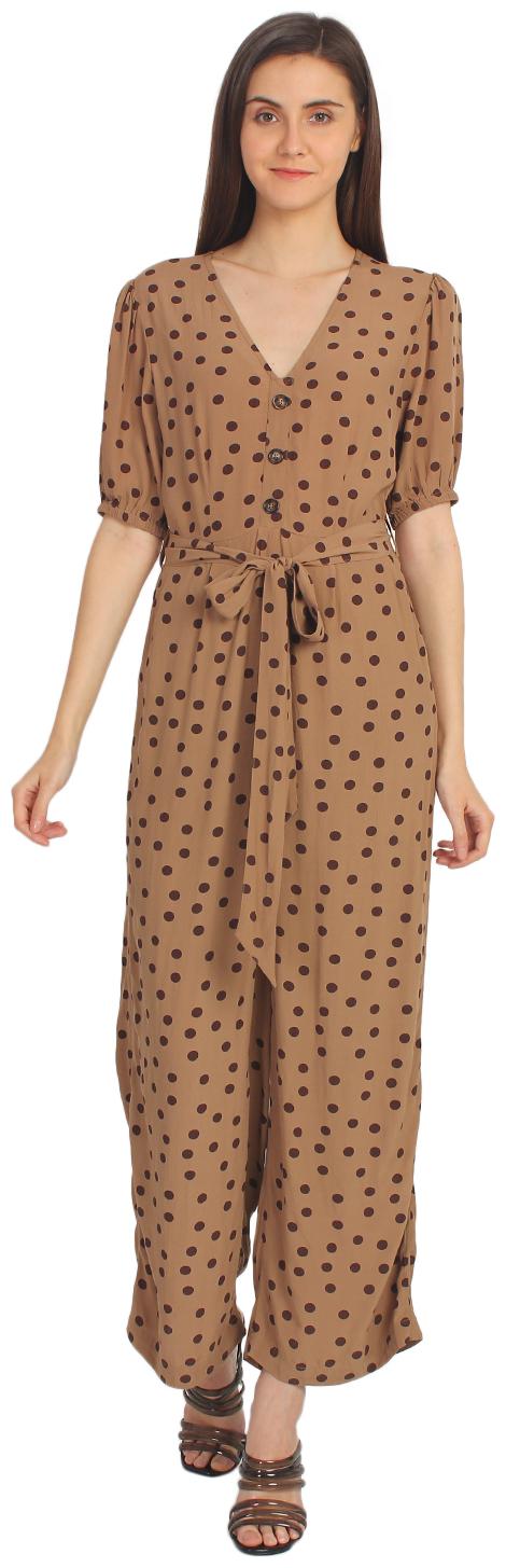 

Cover Story Polka dots Jumpsuit - Brown