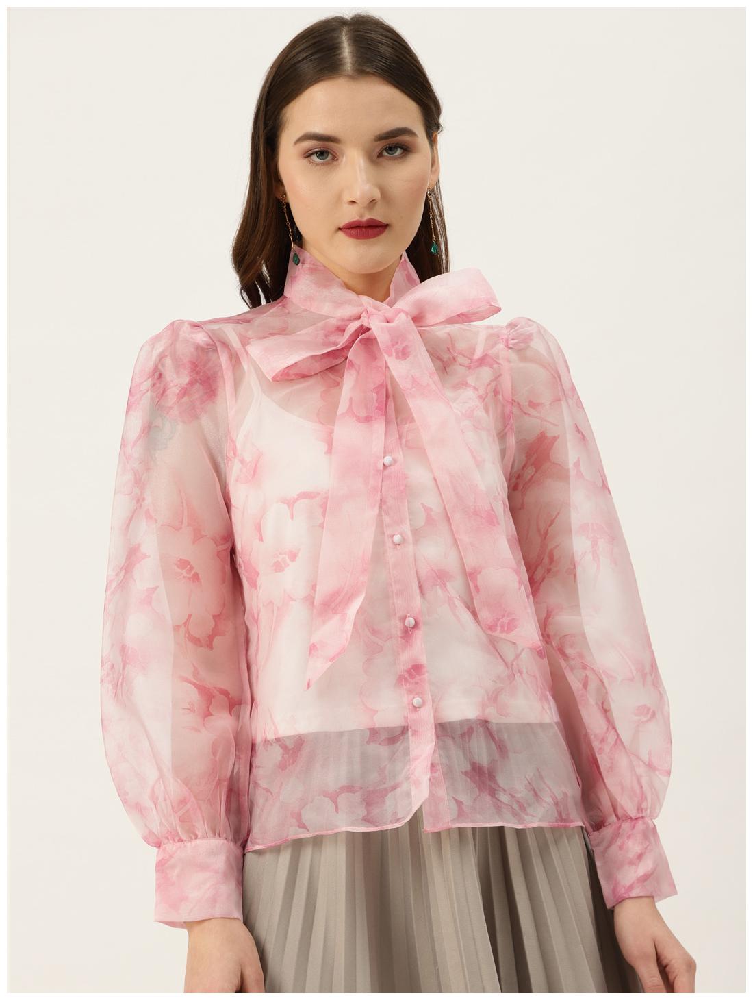 

Cover Story Women Floral Regular top - Pink