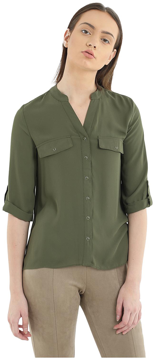 

Cover Story Women Solid Shirt style - Green