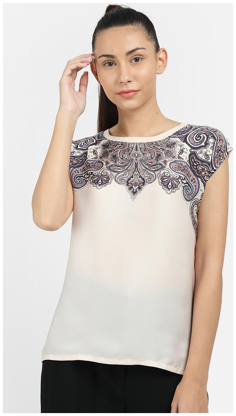 

Cover Story Women Solid Regular top - Beige