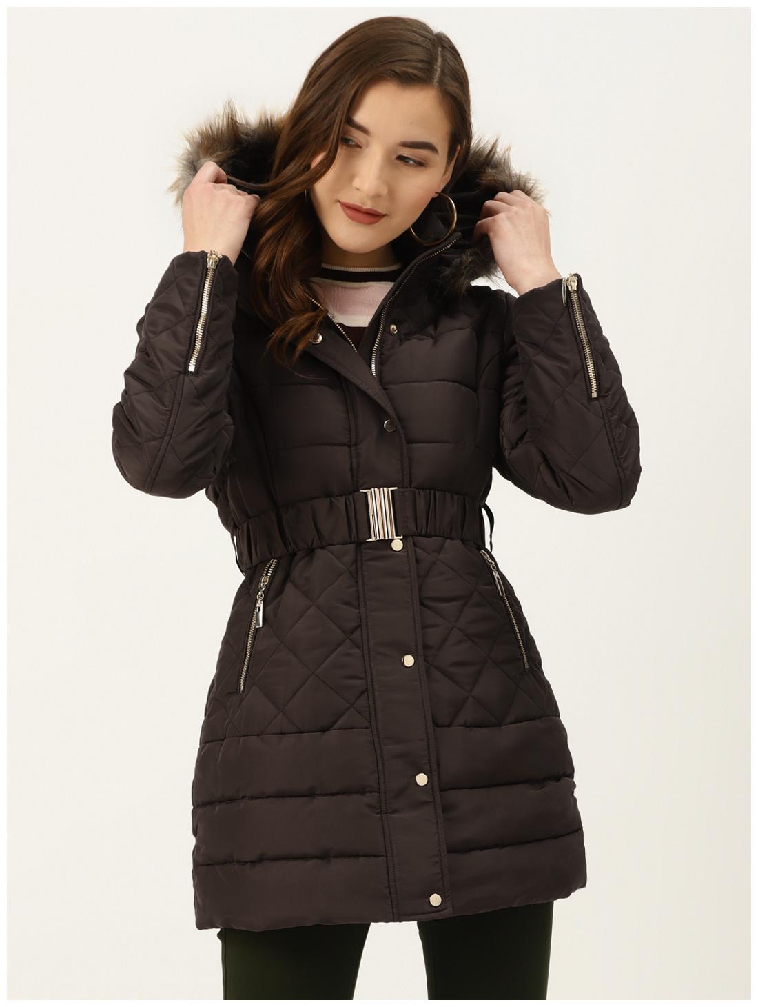 

Cover Story Women Solid Duster Jacket - Black