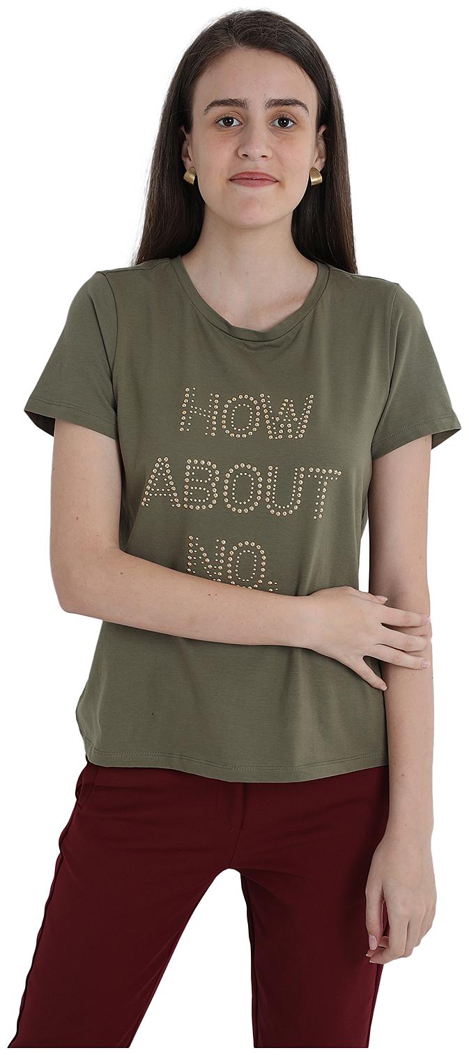 

Cover Story Women Green Regular fit Round neck Cotton T shirt
