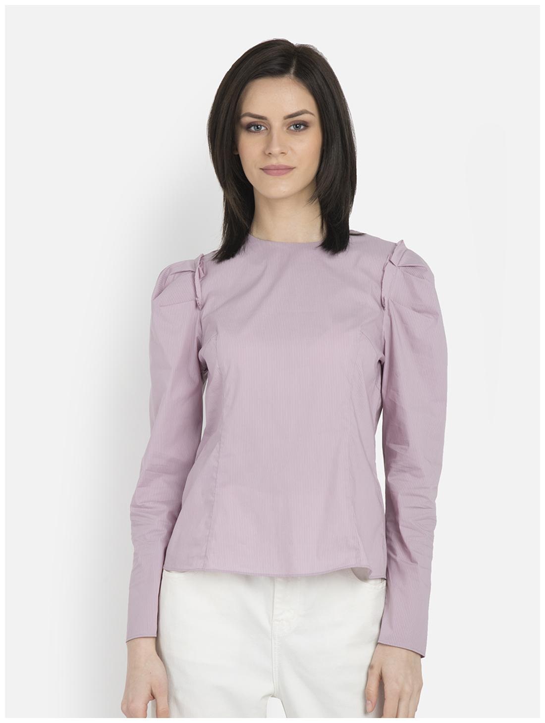 

Cover Story Women Solid Regular top - Purple