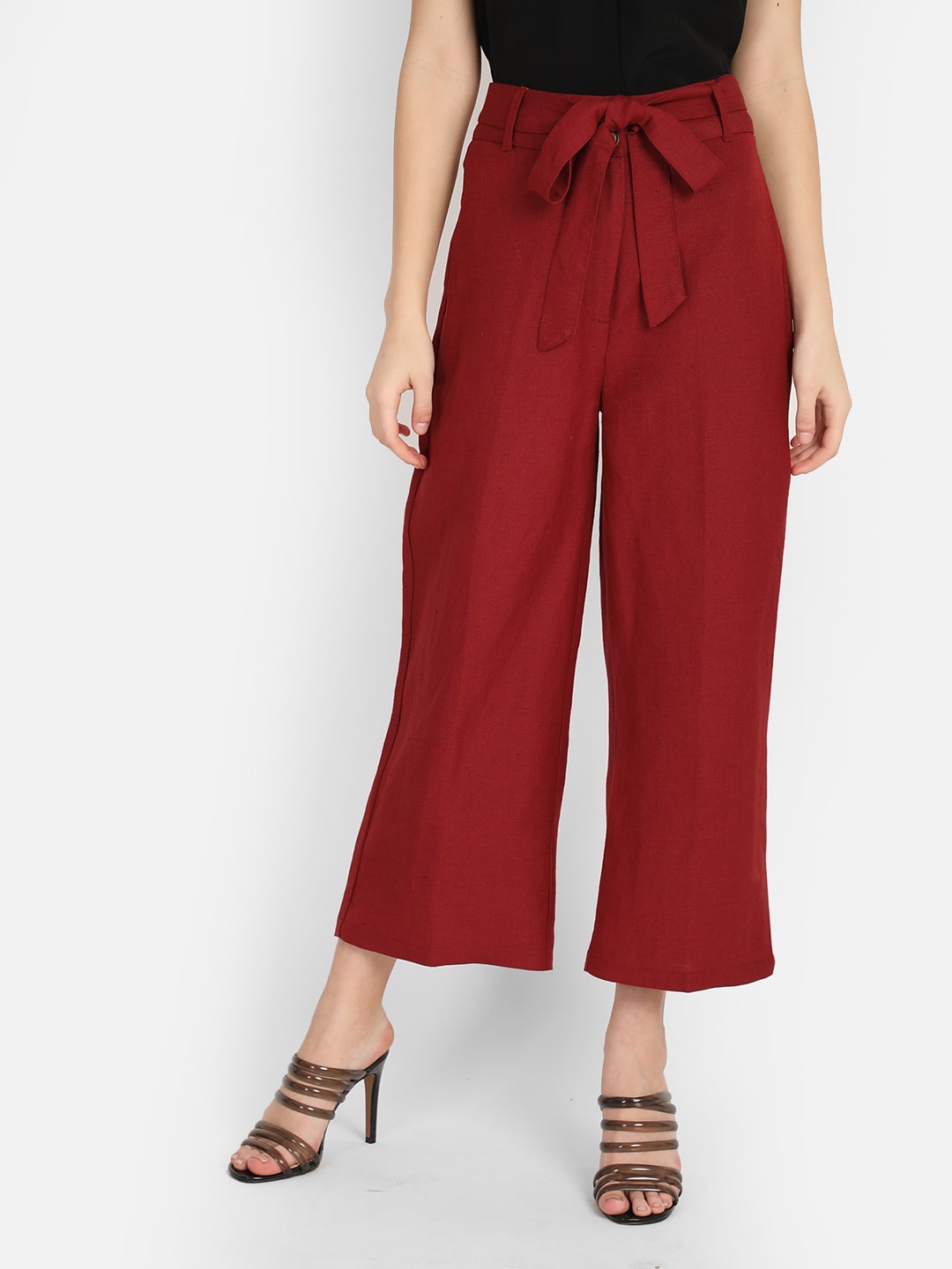 

Cover Story Women Maroon Regular fit Cullotes