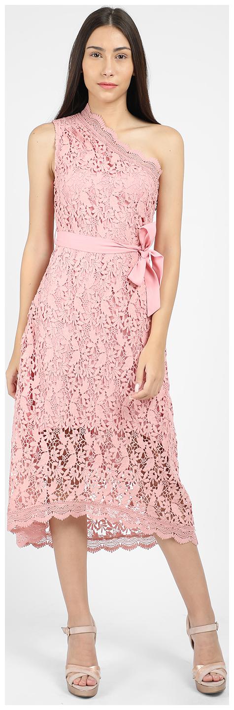

Cover Story Pink Embroidered Maxi dress
