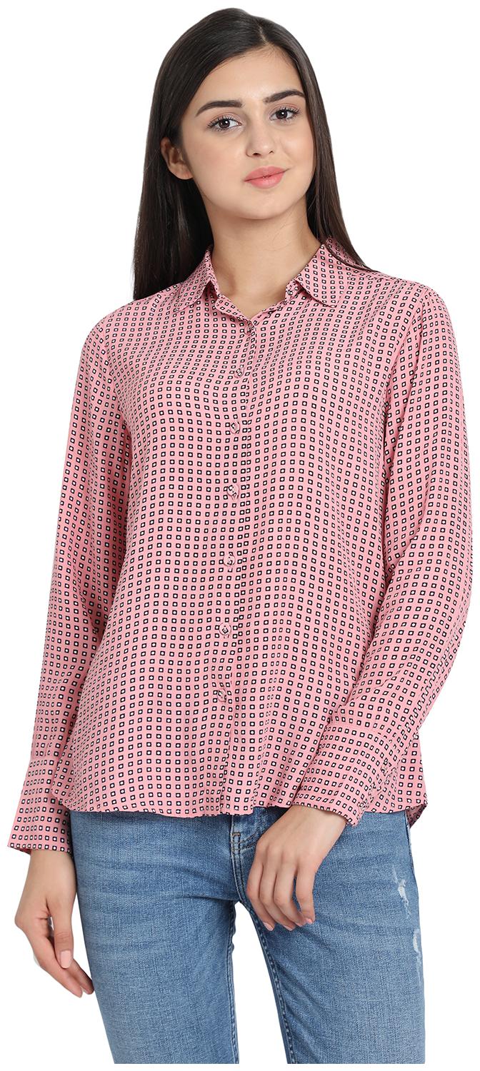 

Cover Story Women Printed Shirt style - Pink