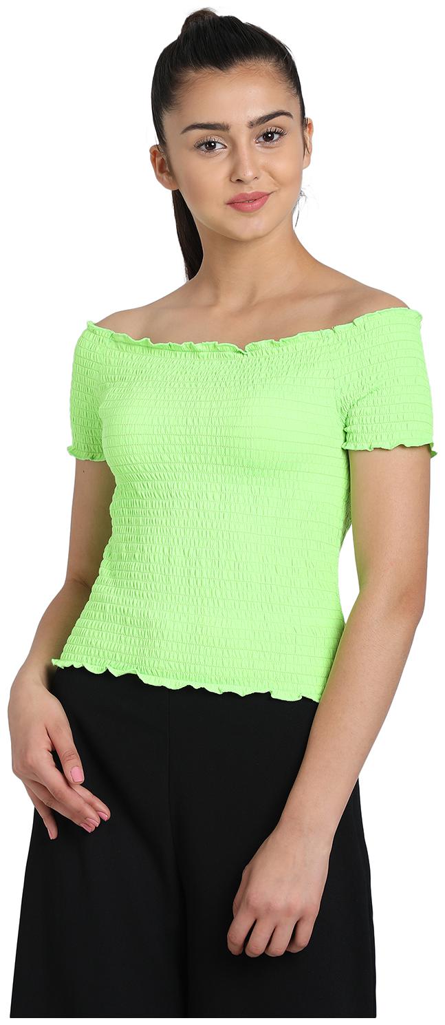 

Cover Story Women Cotton T Shirt Green