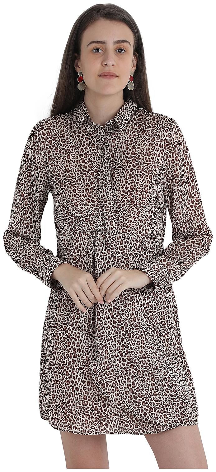 

Cover Story Multi Animal print A-line dress