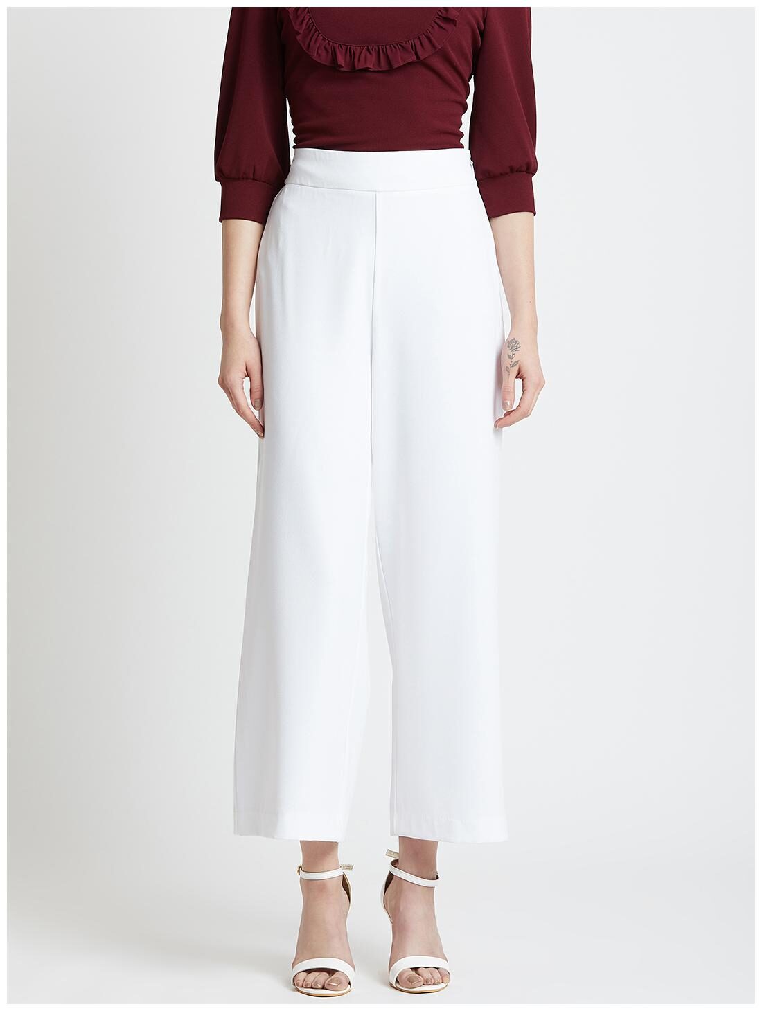 

Cover Story Women White Regular fit Regular trousers