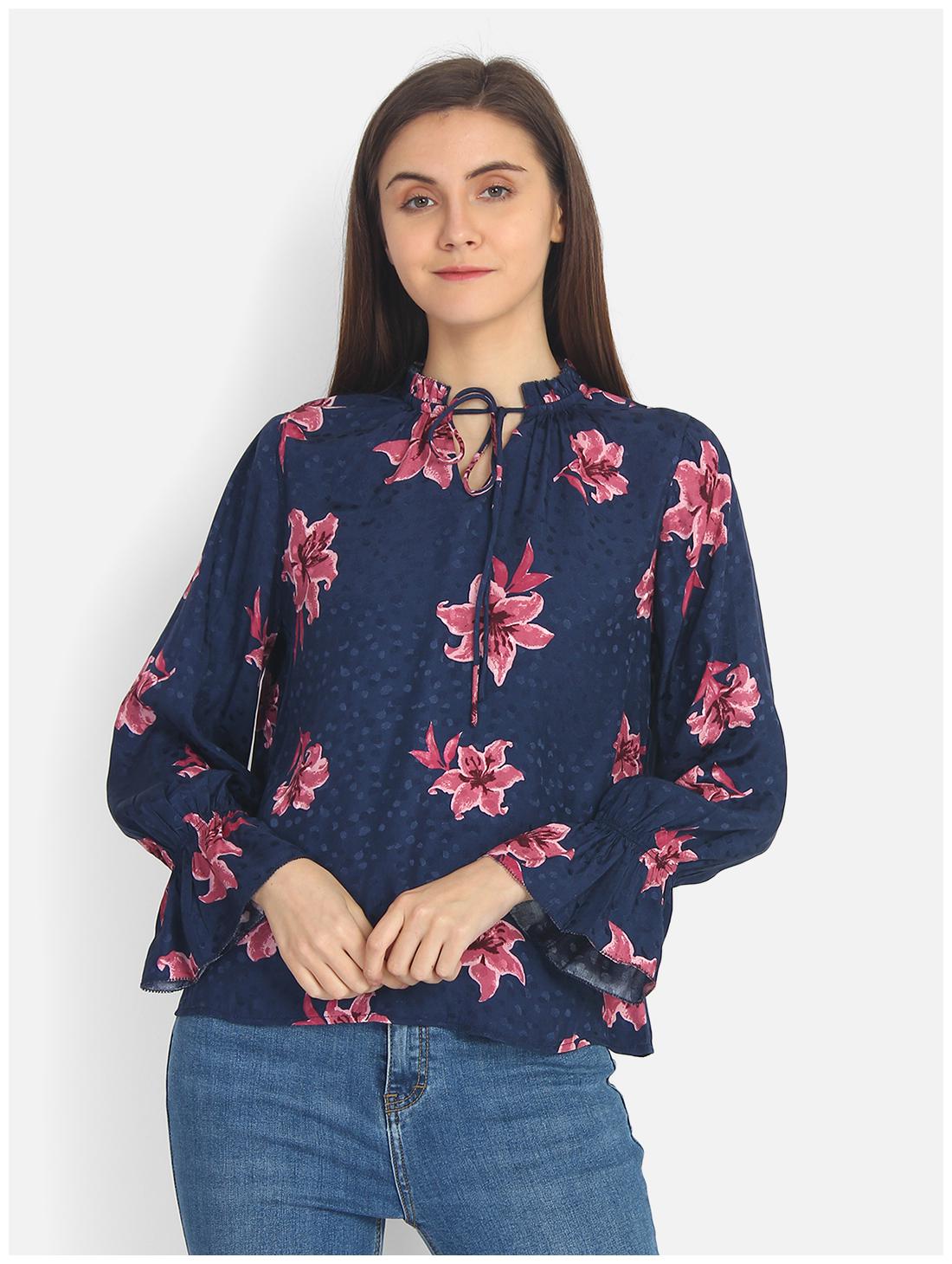 

Cover Story Women Floral Regular top - Blue
