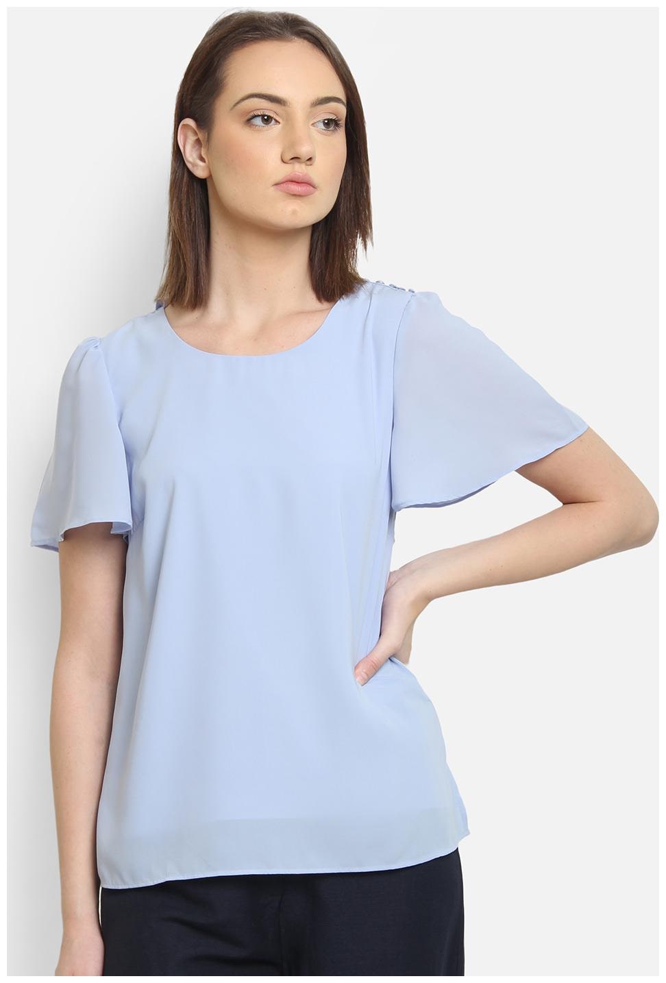

Cover Story Women Solid Regular top - Blue