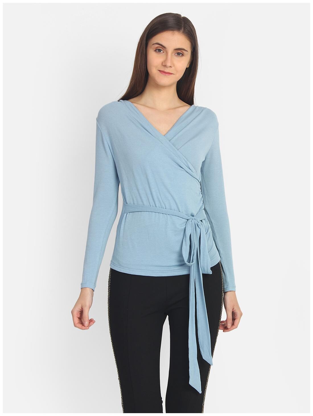 

Cover Story Women Solid Regular top - Blue