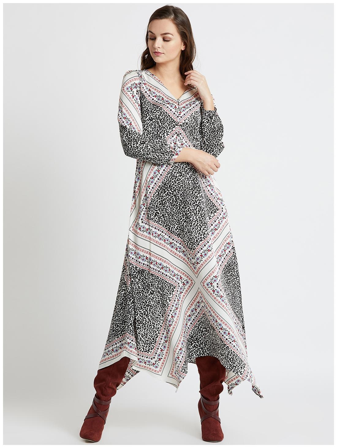 

Cover Story Women Multi Printed Assymetrical Kurta