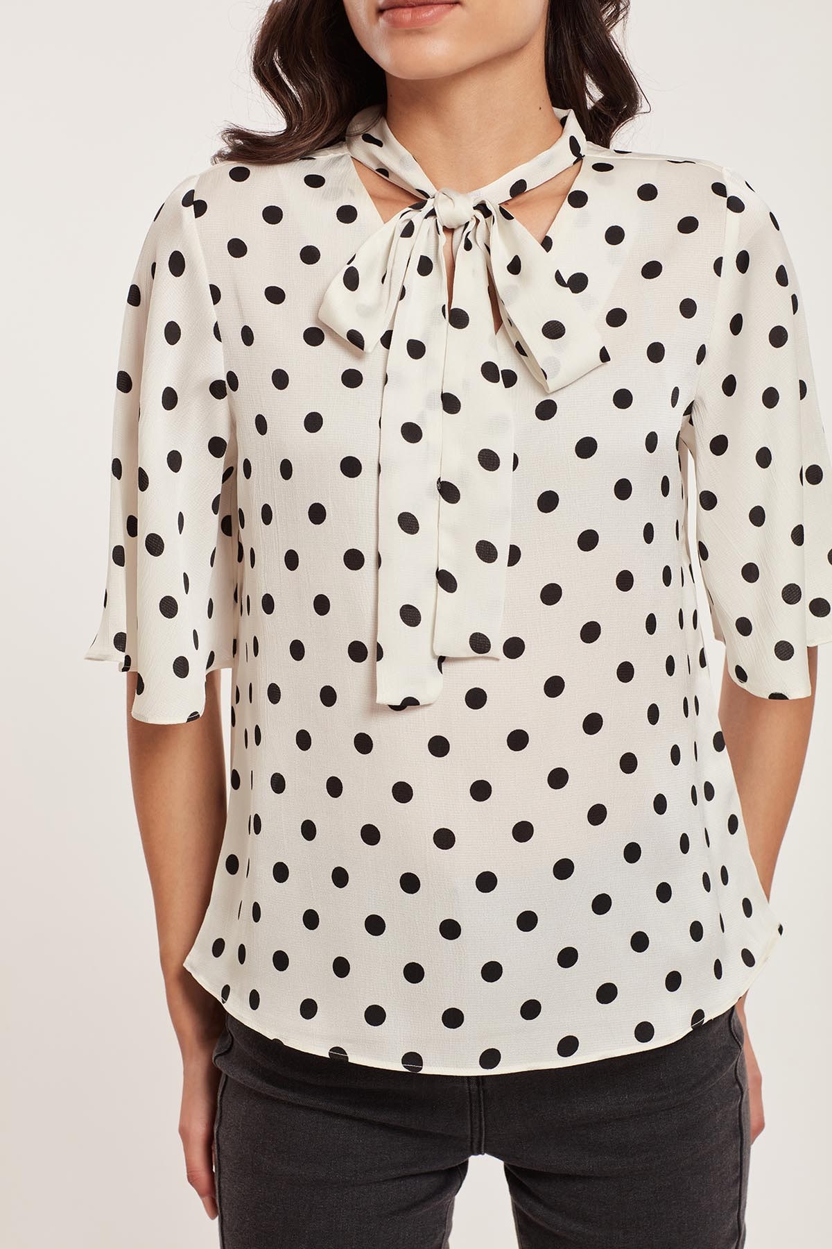 

Cover Story Women Polka dots Regular top - White