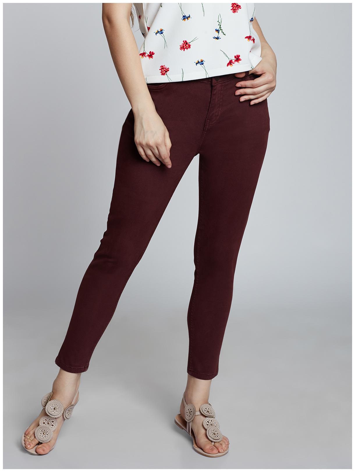 

Cover Story Women Maroon Skinny fit Jeans