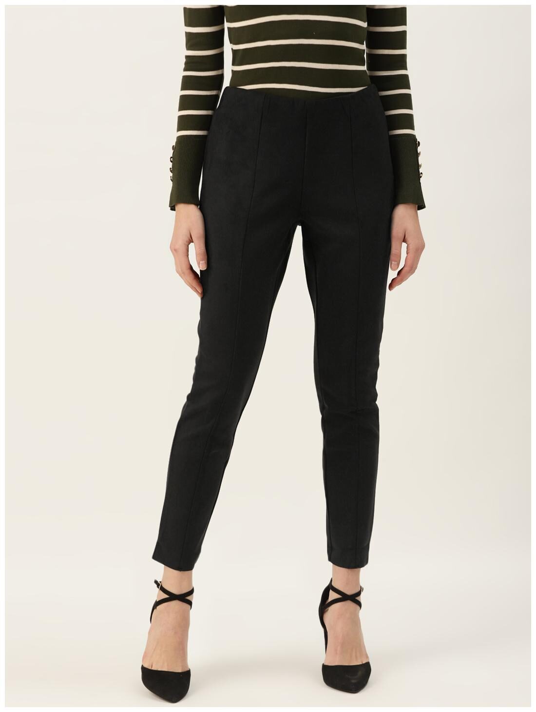 

Cover Story Women Solid Grey Trouser