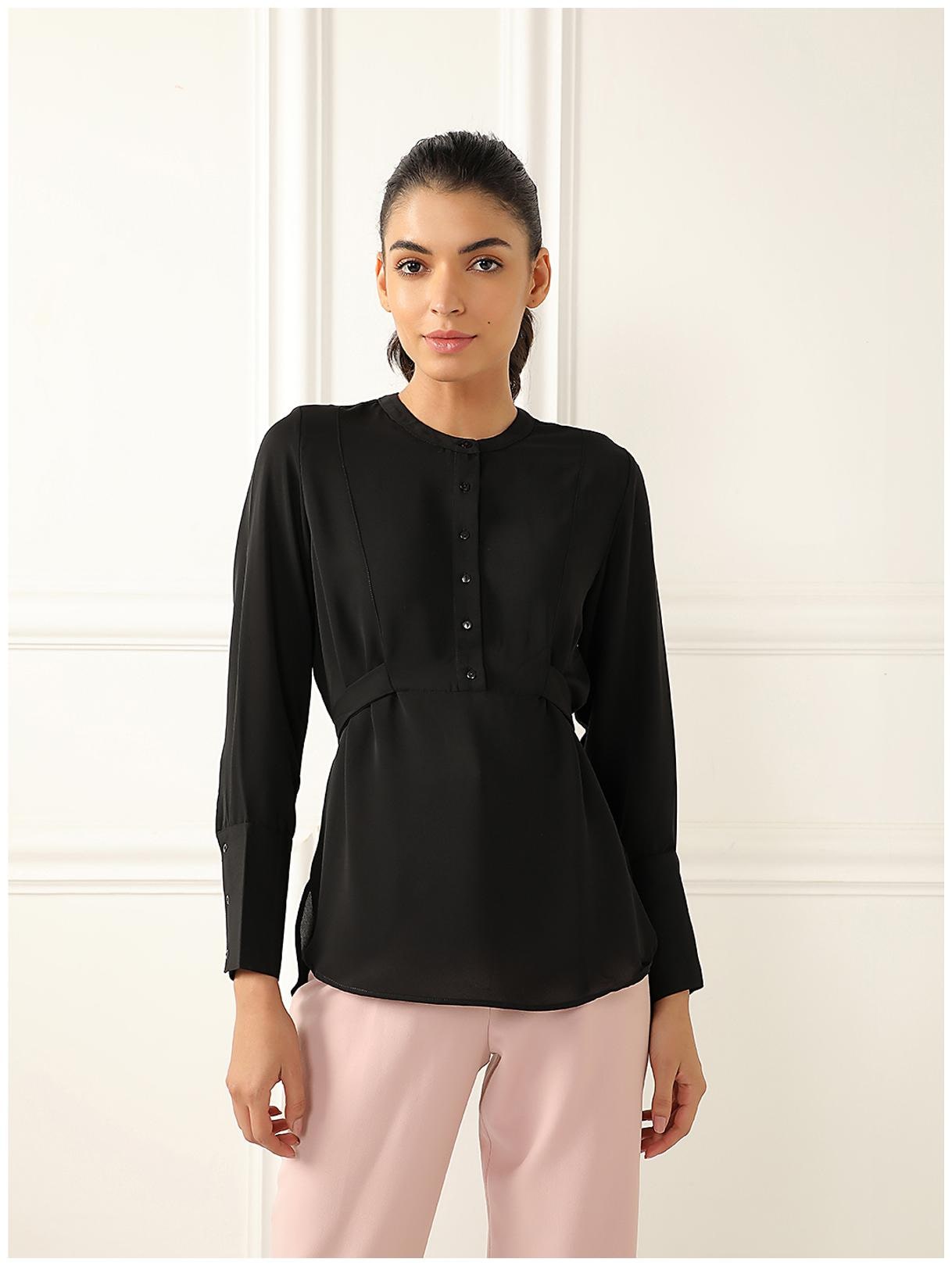 

Cover Story Women Solid Regular top - Black