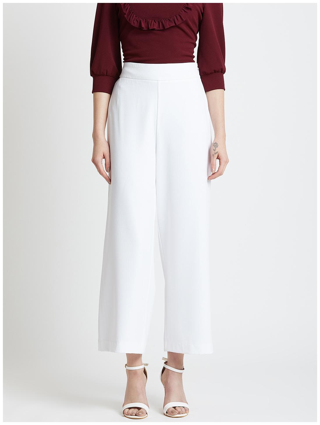 

Cover Story Women White Regular fit Regular trousers