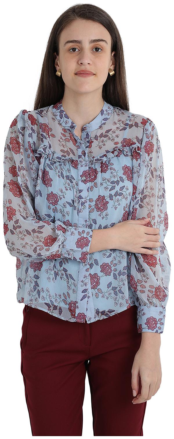 

Cover Story Women Floral Shirt style - Blue