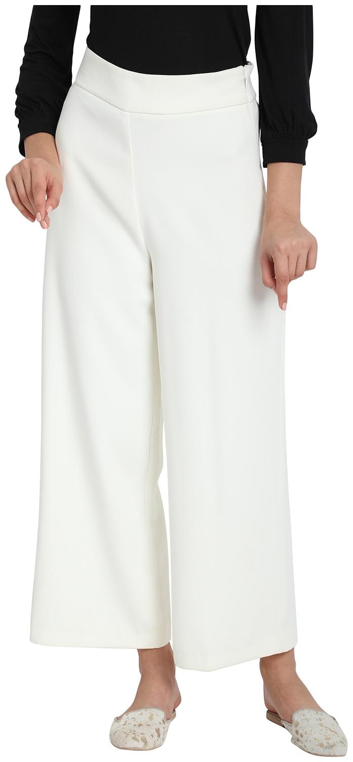 

Cover Story Women White Regular fit Cullotes