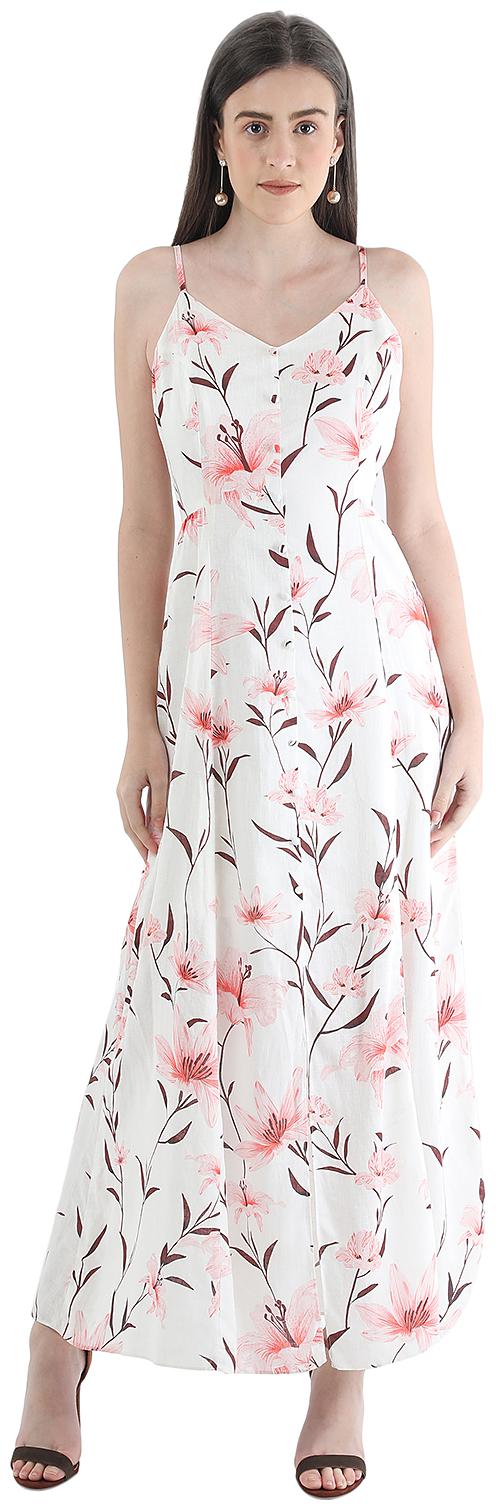 

Cover Story White Floral Maxi dress