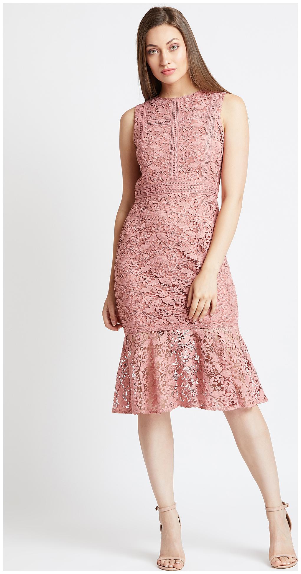

Cover Story Pink Floral Maxi dress