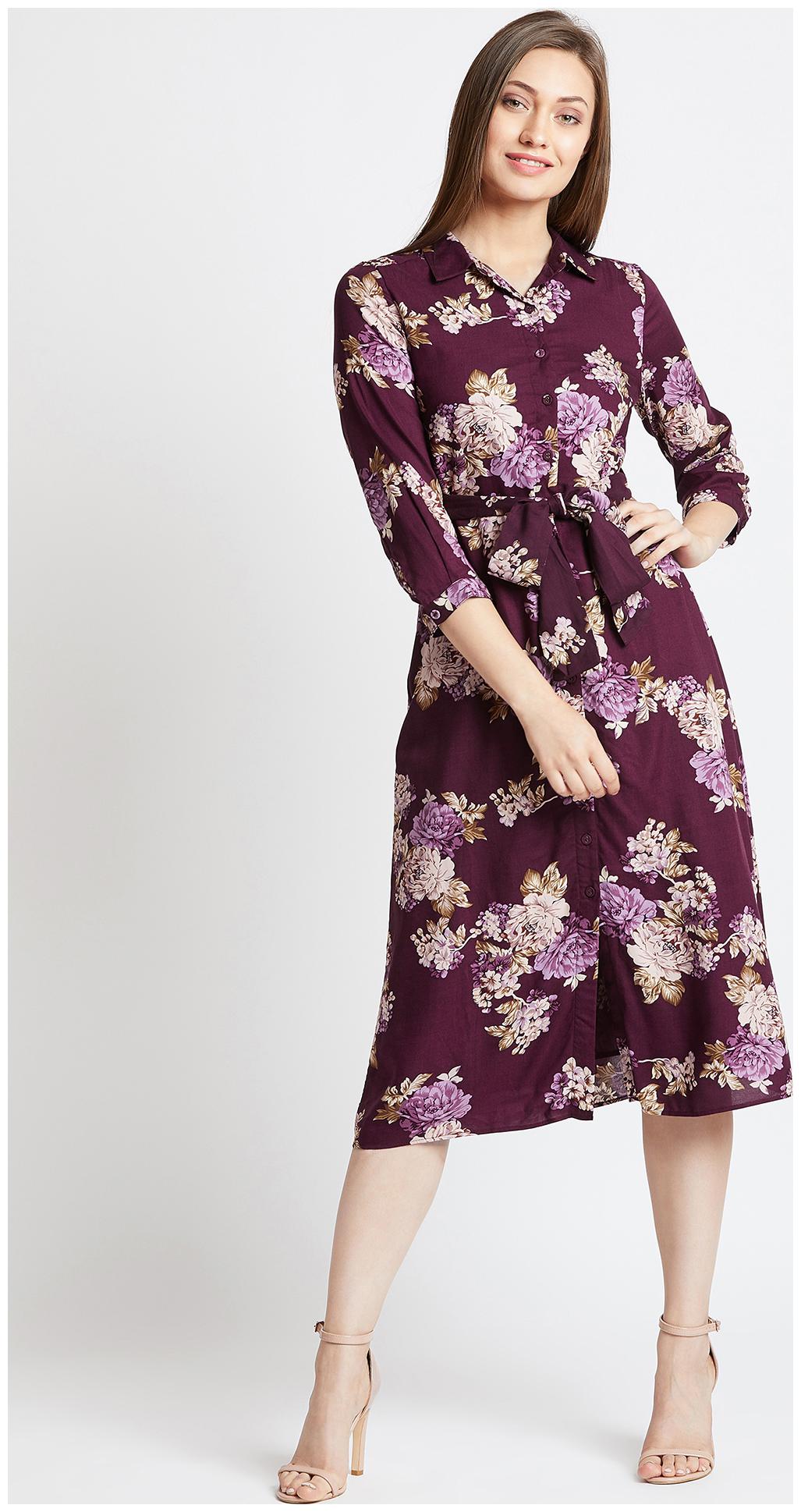 

Cover Story Multi Printed Shirt dress