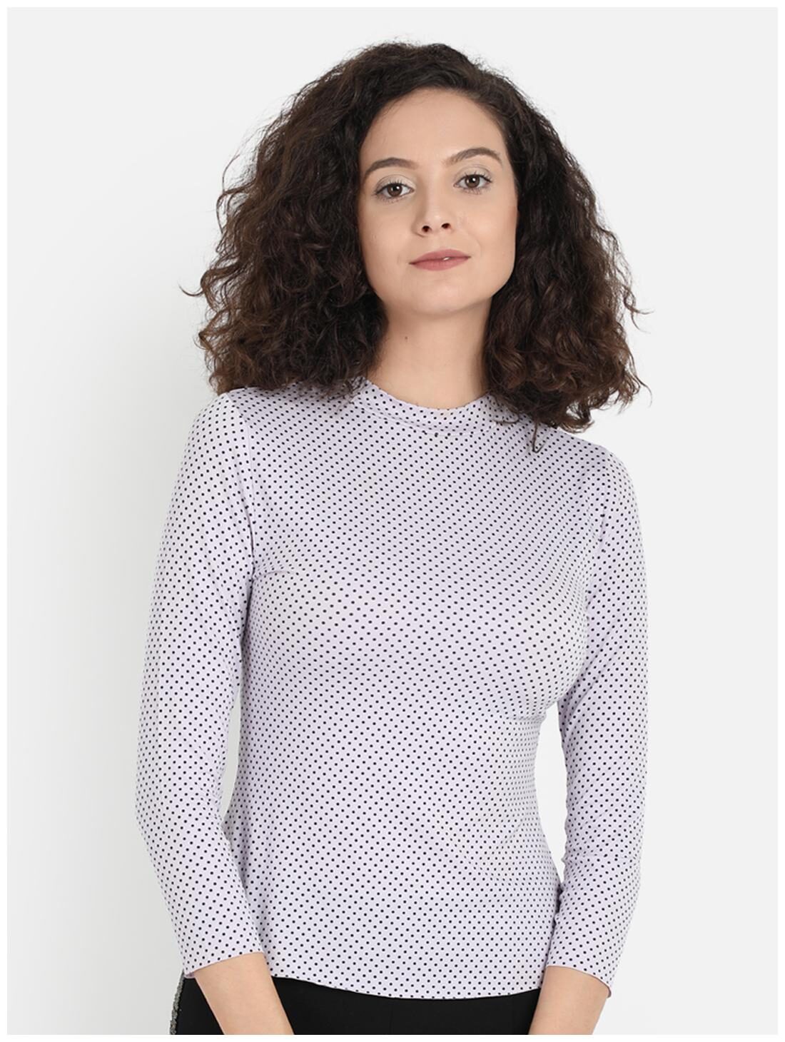 

Cover Story Women Purple Regular fit Round neck Polyester T shirt