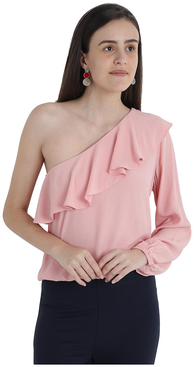 

Cover Story Women Solid Regular top - Pink