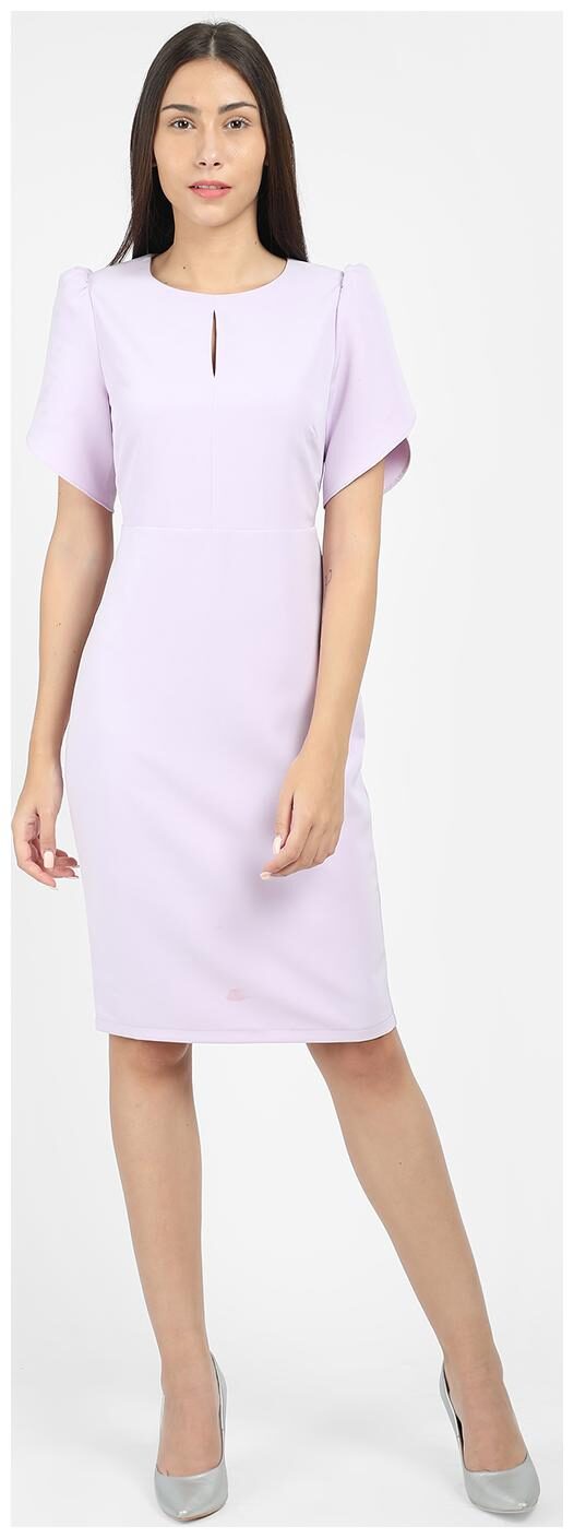 

Cover Story Purple Solid Bodycon dress