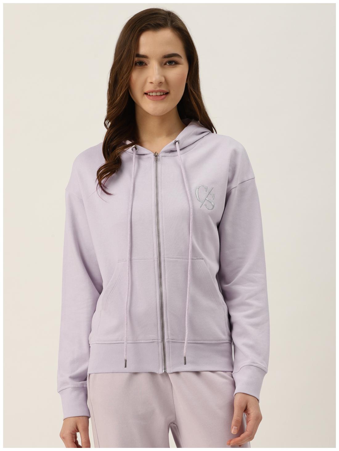 

Cover Story Women Solid Sweatshirt - Purple