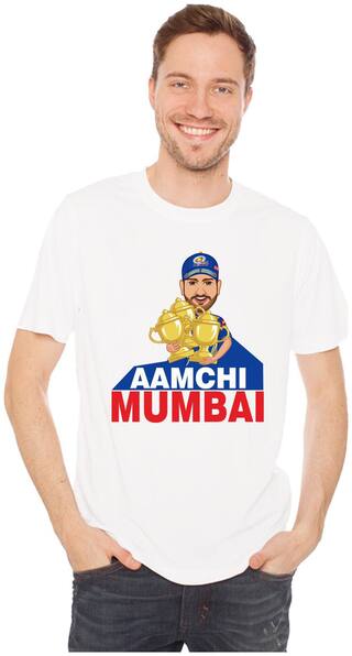 Crazy Sutra PremiumDry Fit Polyester Half Sleeve Casual Printed IPL Cricket Tshirt (TAamchiMumMM)