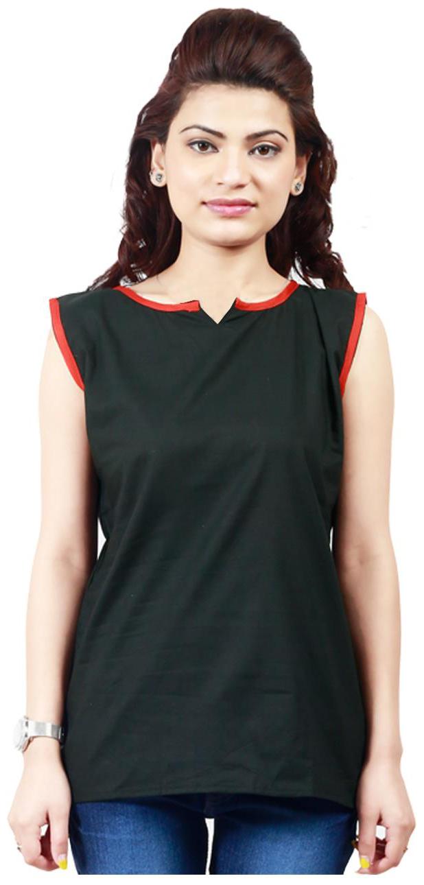 

Sukuma Women Black Solid Straight Kurti