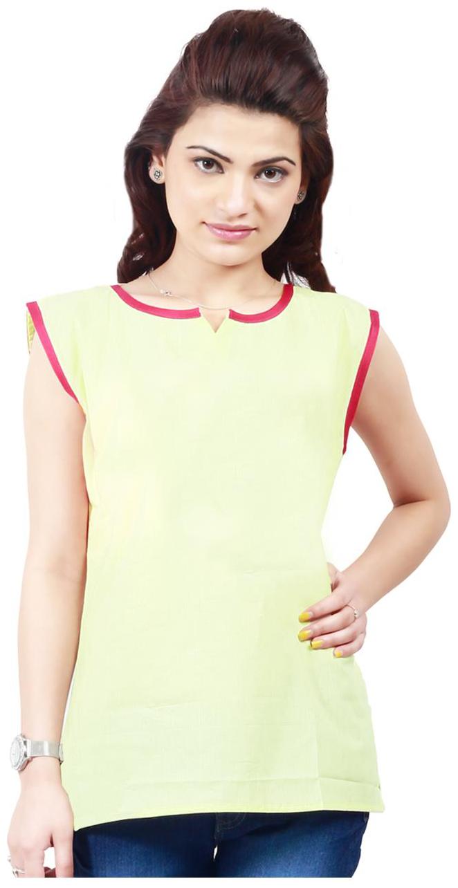 

Sukuma Women Yellow Solid Straight Kurti