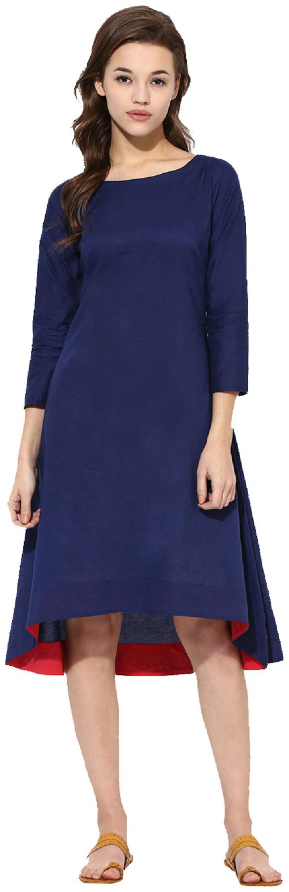 

Crepe BLUE Party Casual Wear Kurti