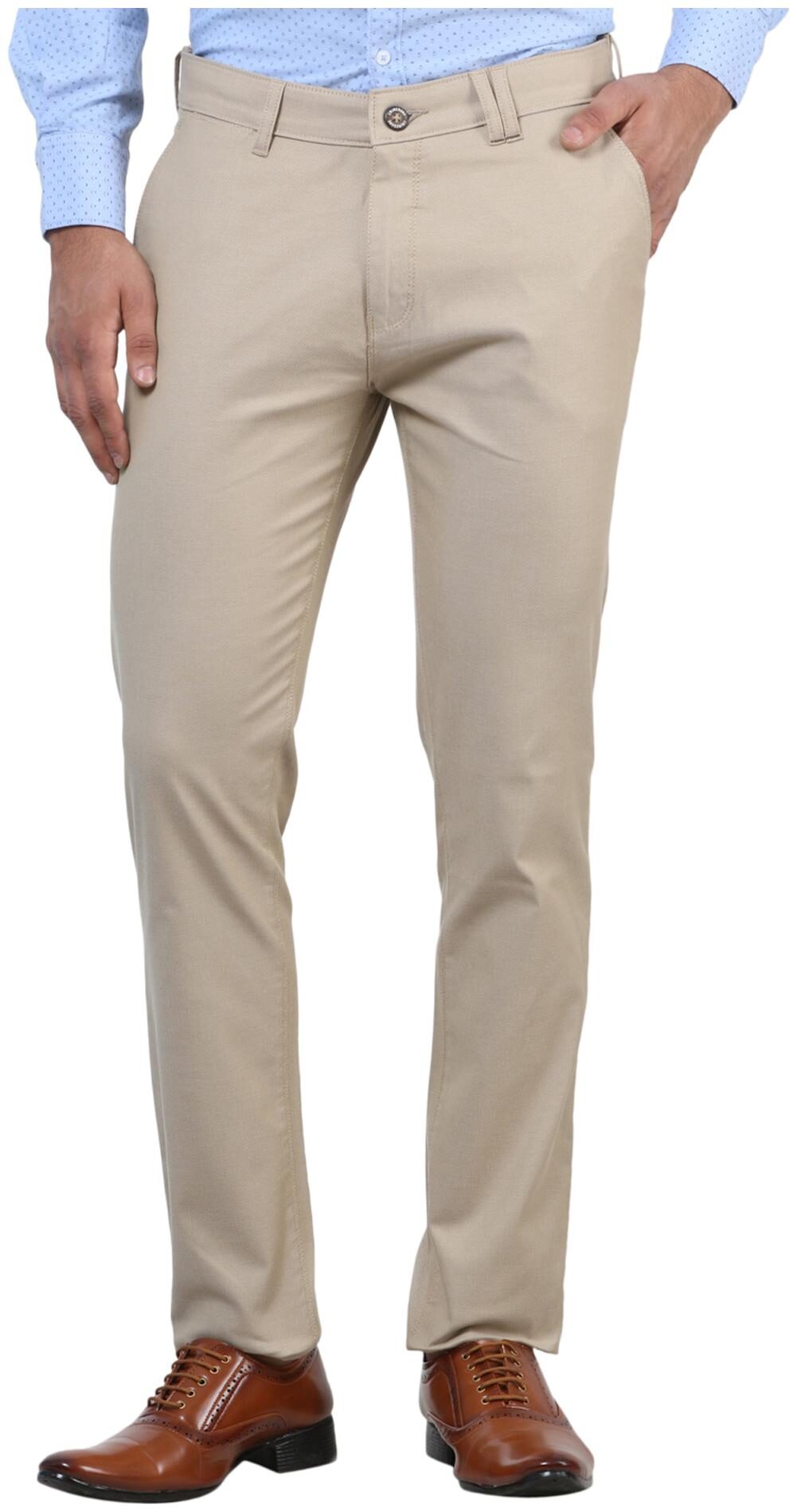 

Crimsoune Club Men Brown Solid Slim fit Regular trousers