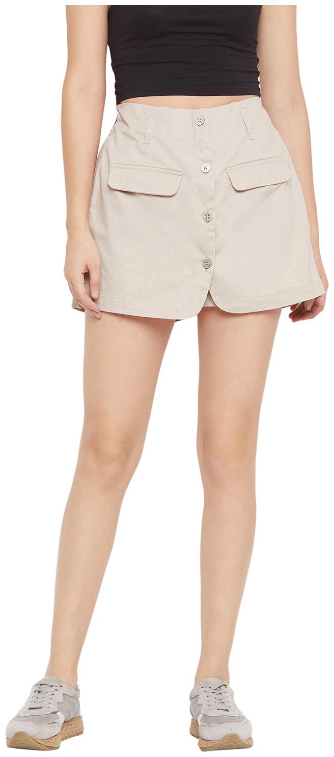 

Crimsoune Club Women Solid Hot pants - Beige
