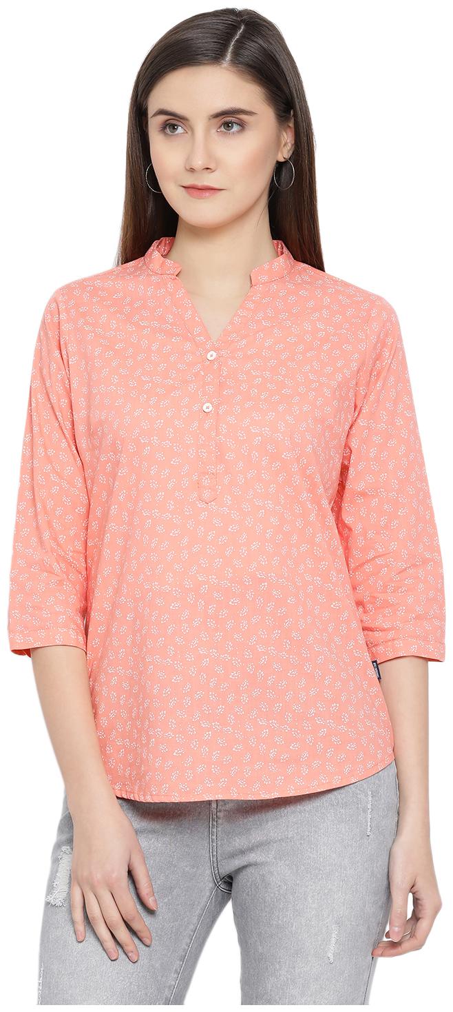

Crimsoune Club Women Printed Regular top - Orange