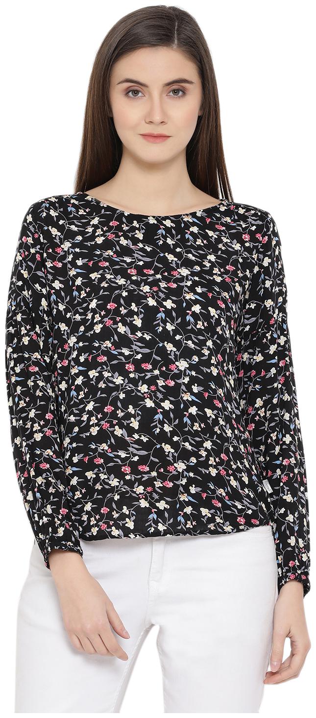 

Crimsoune Club Women Printed Regular top - Black