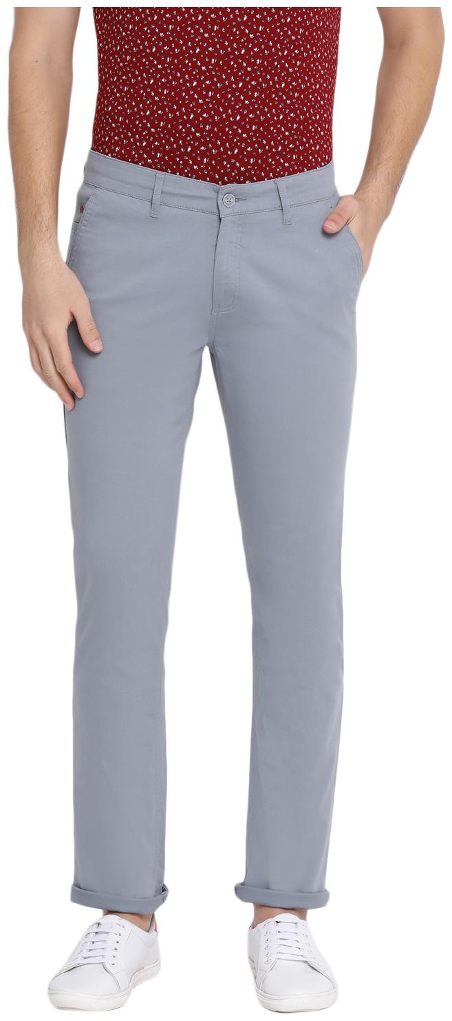 

Crimsoune Club Men Blue Solid Slim fit Travel friendly Regular trousers